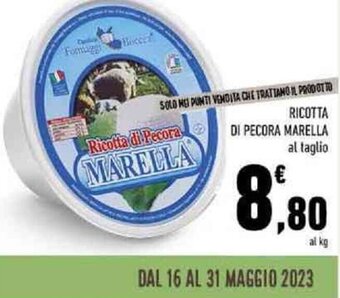 Conad RICOTTA DI PECORA MARELLA offerta