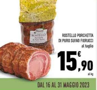 Conad ROSTELLO PORCHETTA DI PURO SUINO FIORUCCI offerta