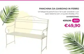 Panchina Da Giardino In Ferro