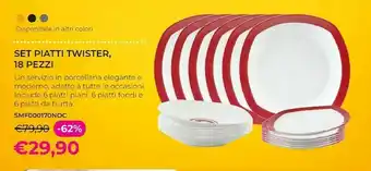 Set Piatti Twister 18 Pezzi