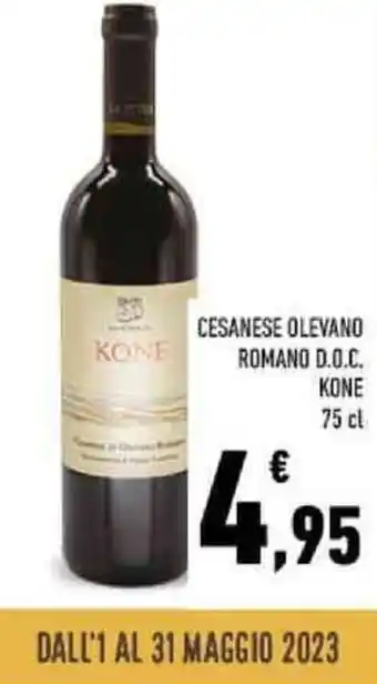 Conad CESANESE OLEVANO ROMANO D.O.C. KONE 75 cl offerta