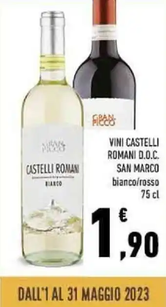 Conad VINI CASTELLI ROMANI D.O.C. SAN MARCO 75 cl offerta