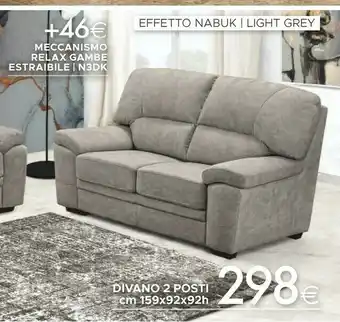 Effetto Nabuk Divano 2 Posti