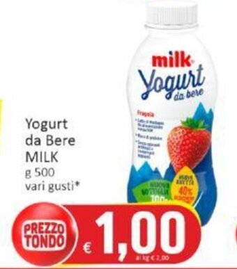 Paghi Poco Yogurt da Bere MILK g 500 vari gusti* offerta