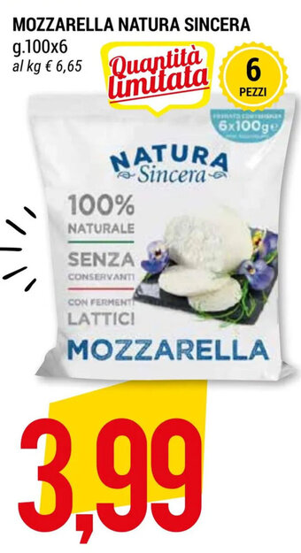 Hardis MOZZARELLA NATURA SINCERA g.100x6 offerta