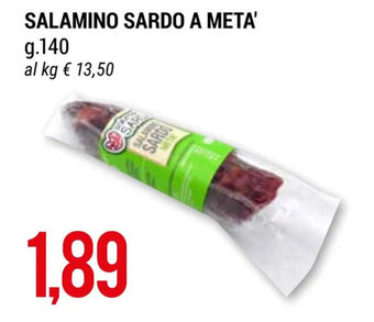 SALAMINO SARDO A META' g.140
