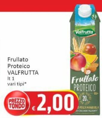 Paghi Poco Frullato Proteico VALFRUTTA 1 lt offerta