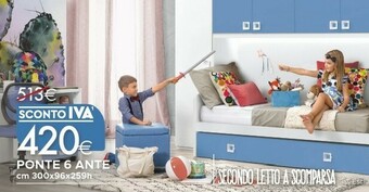 Mondo Convenienza Camerette A Ponte 6 Ante offerta