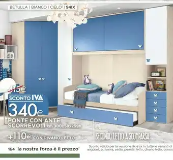Mondo Convenienza Ponte Con Ante Scorrevoli offerta