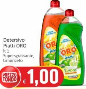 Paghi Poco Detersivo Piatti ORO lt 1 offerta