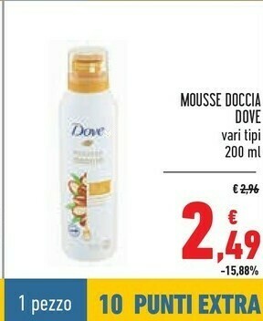 Conad Dove Mousse Doccia offerta