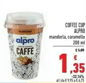 Conad Alpro Coffee Cup Mandorla offerta