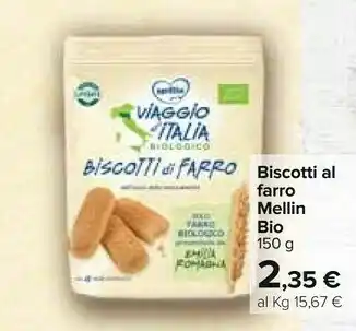 Carrefour Mellin Biscotti Al Farro Bio offerta