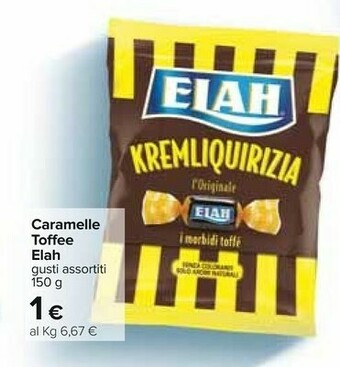 Carrefour Elah Caramelle Toffee offerta