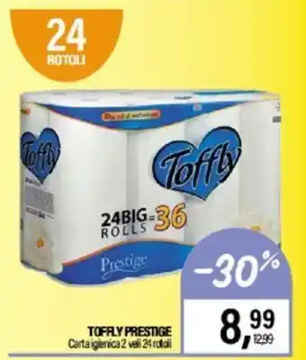Caddy's TOFFLY PRESTIGE Carta igienica 2 veli 24 rotoli offerta