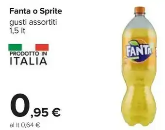 Carrefour Coca-Cola - Fanta Aranciata 1500 G(ml) offerta