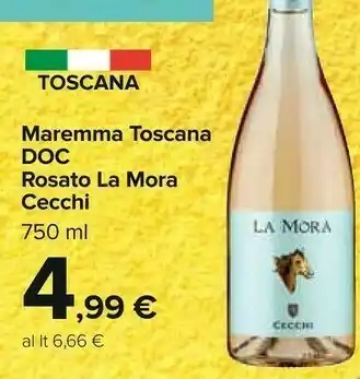 Carrefour Cecchi Maremma Toscana DOC Rosato La Mora 750 Ml offerta