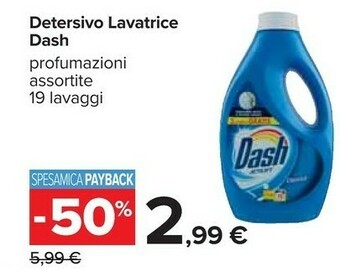 Carrefour Dash Detersivo Lavatrice offerta