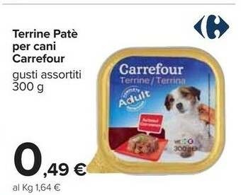 Carrefour Carrefour Terrine Pate Per Cani offerta