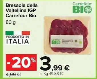 Carrefour Carrefour Bresaola Della Valtellina Igp offerta