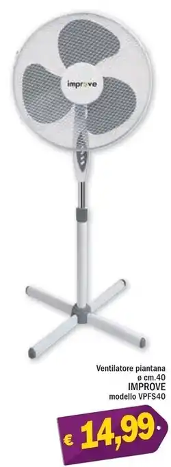 Ard Discount Improve ventilatore piantana cm.40 offerta