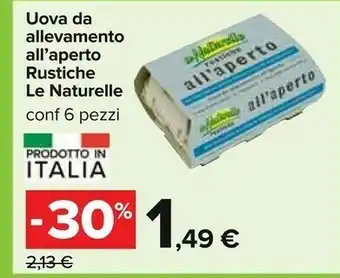 Carrefour Le naturalle Le Naturelle Uova Da Allevamento All' Aperto Rustiche offerta
