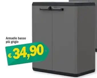 Armadio basso piu grigio