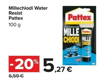 Carrefour Pattex Millechiodi Water Resist offerta
