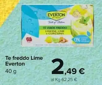 Carrefour Everton Te Freddo Lime offerta