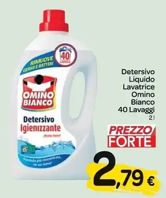 Carrefour Express Omino bianco detersivo liquido lavatrice 40 lavaggi offerta