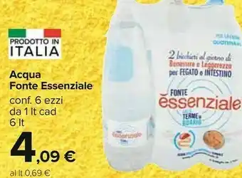 Fonte essenziale dalle terme di boario Acqua
