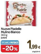 Carrefour Express Mulino bianco nuove piadelle offerta