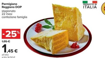 Carrefour Parmigiano reggiano DOP offerta