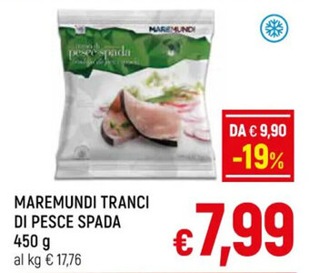 A&O MAREMUNDI TRANCI DI PESCE SPADA 450 g offerta