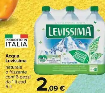 Carrefour Levissima Acqua Naturale offerta