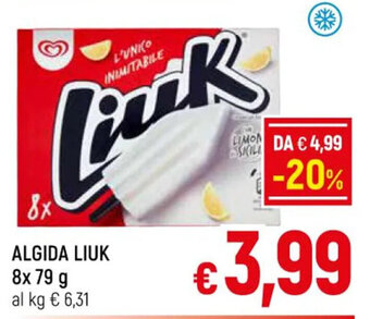 A&O ALGIDA LIUK 8x 79 g offerta
