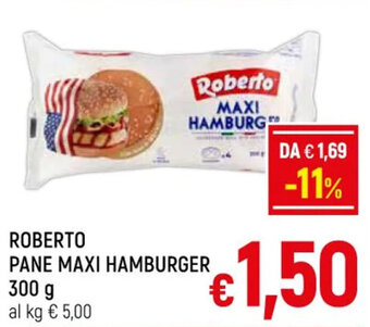 A&O ROBERTO PANE MAXI HAMBURGER 300 g offerta