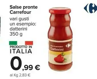 Carrefour Carrefour - Sugo Pronto Misto Scoglio 350 G(ml) offerta