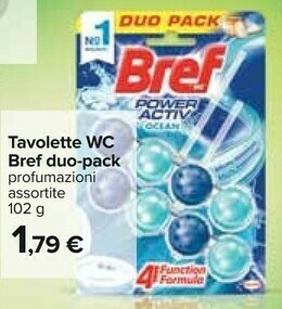 Carrefour Bref Tavolette Wc Duo Pack offerta