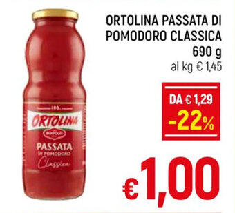A&O ORTOLINA PASSATA DI POMODORO CLASSICA 690 g offerta