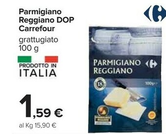 Carrefour Carrefour Parmigiano Reggiano Dop 100 G offerta