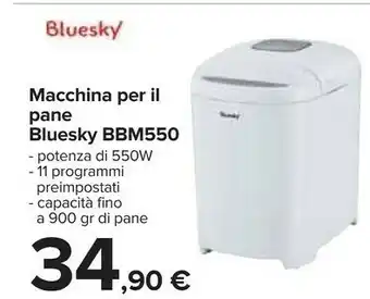 Carrefour Bluesky Macchina Per Il Pane BBM550 offerta