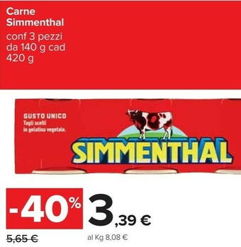 Carrefour Simmenthal Trippa Al Sugo Con Carote 420 G(ml) offerta
