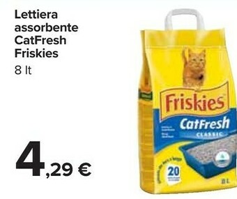 Carrefour Friskies Lettiera Assorbente Catfresh 8000 Ml offerta