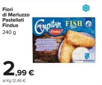 Carrefour Findus Fiori Di Merluzzo Pastellati offerta