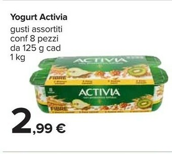 Carrefour Danone Yogurt Activia offerta