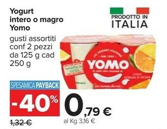 Carrefour Yomo Yogurt Intero offerta