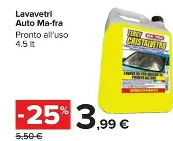 Carrefour Ma-fra Lavavetri Auto offerta