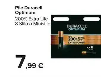 Carrefour Duracell Pile Optimum offerta