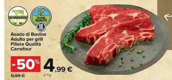Carrefour Carrefour Asado Si Bovino Adulto Per Grill Filiera Qualita offerta